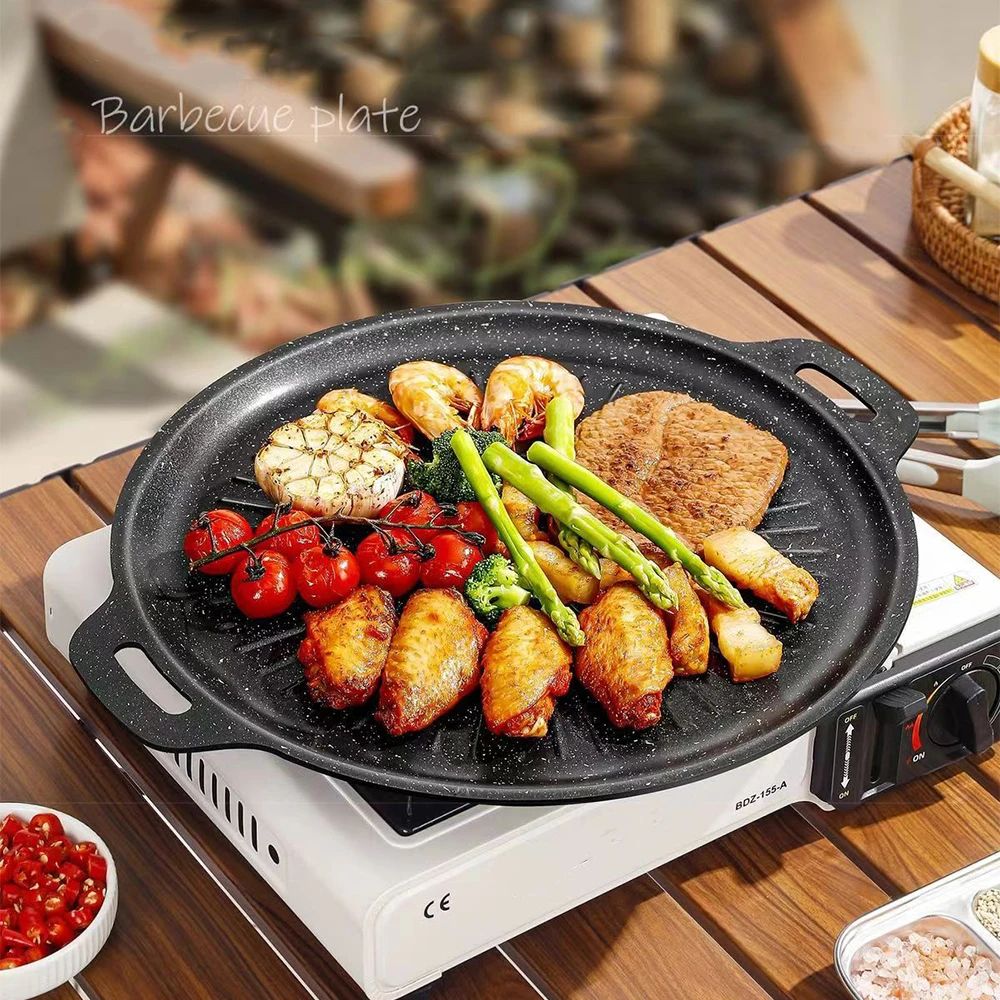 Korean Bbq Grill - Сковорода-гриль для барбекю 34 см, антипригарная,