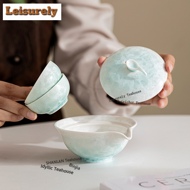 Кристаллическая глазурь-печь F – обзор и цена Korean Tea Set