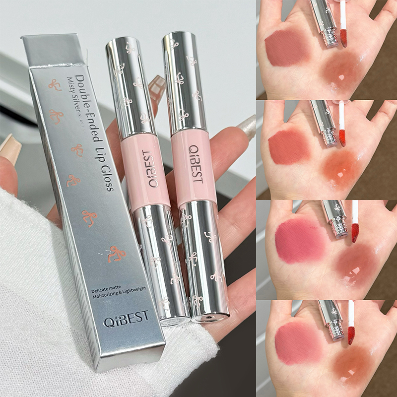 QIBEST Двусторонняя матовая ба – обзор и цена Lip Tint Korean