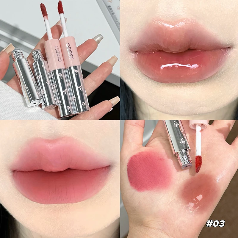 QIBEST Двусторонняя матовая ба – обзор и цена Lip Tint Korean