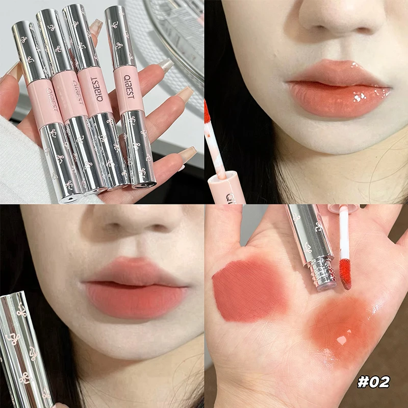 QIBEST Двусторонняя матовая ба – обзор и цена Lip Tint Korean